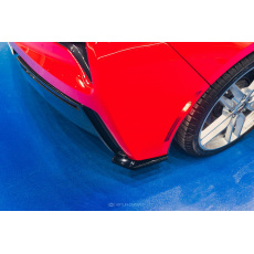 Maxton Design boční difuzory pod zadní nárazník pro Chevrolet Corvette C7, černý lesklý plast ABS