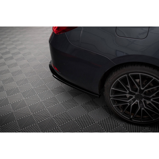 Maxton Design boční difuzory pod zadní nárazník ver.2 pro Seat Leon ST FR Mk4, černý lesklý plast ABS