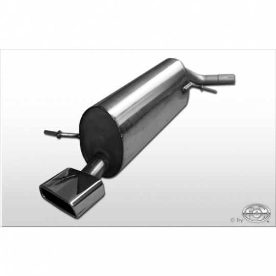 Fox Sportauspuff koncový tlumič výfuku s koncovkou 145x65 Typ 59 pro Volkswagen Polo 9N Cross s motorem 1.2, 1.4, 1.4 TDI, 1.6, 1.9 TDI Fox Sportauspuff koncový tlumič výfuku s koncovkou 145x65 Typ 59 pro Volkswagen Polo 9N Cross s motorem 1.2, 1.4, 1.4 TDI, 1.6, 1.9 TDI