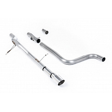 Milltek Sport výfukový systém OPF/GPF Back bez rezonátoru (hlasitější) pro Ford Fiesta Mk8 1.0T EcoBoost ST-Line 3/5-dvéř. (155ps Hybrid s OPF/GPF) 2020-2024, GT-90 leštěné koncovky