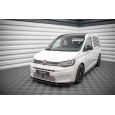 Maxton Design spoiler pod přední nárazník ver.2 pro Volkswagen Caddy Mk5, černý lesklý plast ABS