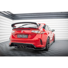 Maxton Design středový spoiler pod zadní nárazník s žebrováním v.2 pro Honda Civic Mk11 Type-R, černý lesklý plast ABS Maxton Design středový spoiler pod zadní nárazník s žebrováním v.2 pro Honda Civic Mk11 Type-R, černý lesklý plast ABS