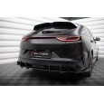 Maxton Design "Street Pro" difuzor zadního nárazníku pro Kia Proceed Mk1 Facelift GT, plast ABS bez povrchové úpravy, s červenou linkou