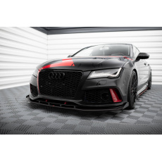 Maxton Design "Street Pro" spoiler pod přední nárazník s křidélky pro Audi A7 C7, plast ABS bez povrchové úpravy, RS7 Look Maxton Design "Street Pro" spoiler pod přední nárazník s křidélky pro Audi A7 C7, plast ABS bez povrchové úpravy, RS7 Look