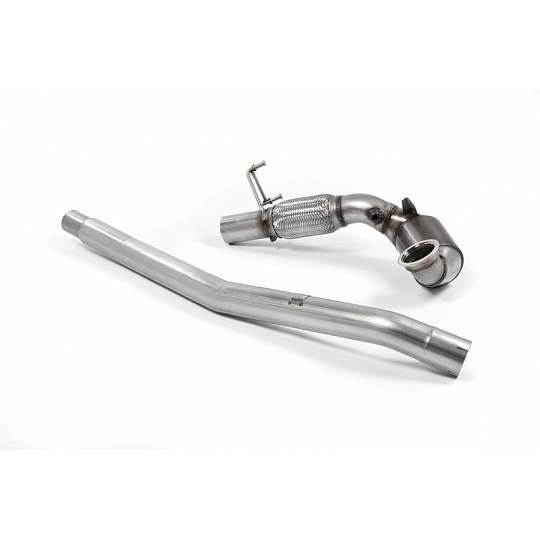 Milltek Sport downpipe a Hi-Flow sportovní katalyzátor pro Volkswagen Golf MK7 R Variant 2.0 TSI 300PS 2015-2017, pouze pro OE výfukový systém