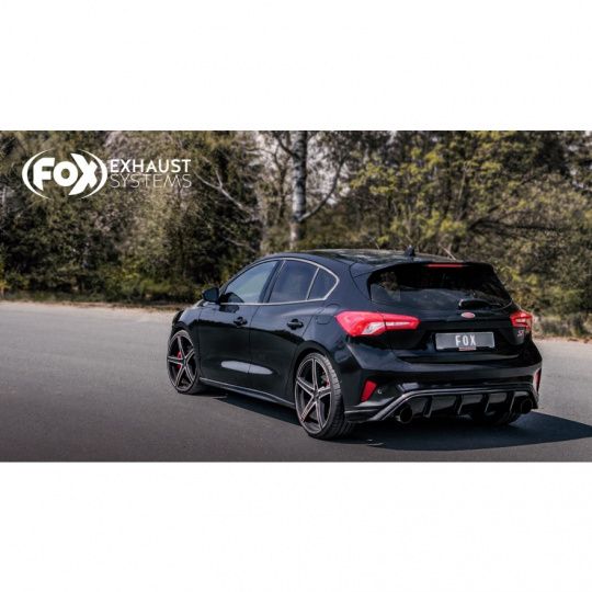 Fox Sportauspuff koncový tlumič výfuku s koncovkou 1x100 Typ 25 na obou stranách pro Ford Focus IV ST 2018- s motorem 2.3
