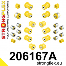 206167A: Strongflex Kompletní sada polyuretanových silentbloků pro zavěšení varianta SPORT 206167A: Strongflex Kompletní sada polyuretanových silentbloků pro zavěšení varianta SPORT