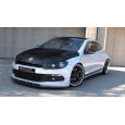 Maxton Design spoiler pod přední nárazník pro Volkswagen Scirocco Mk3, černý lesklý plast ABS, R-Line