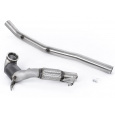 Milltek Sport downpipe a Hi-Flow sportovní katalyzátor Race Cat verze - 94mm / 3.7" ID Turbo Outlet do 80mm / 3.15" Downpipe s 200CPSI Race Cat pro Audi S3 2.0TFSI Quattro Sedan 310PS 8Y (NA / bez OPF) 2022-2024, pouze pro Milltek cat back systém