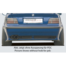 Rieger zadní nárazník pro BMW řada 3 E36 kabriolet, kupé, sedan, touring, plast ABS bez povrchové úpravy
