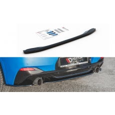 Maxton Design středový spoiler zadního nárazníku pro BMW X2 F39, černý lesklý plast ABS