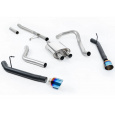 Milltek Sport výfukový systém cat-back Rear Exit (snižuje světlou výšku v zadní části vozidla) pro Jeep Gladiator (JT) 3.6 V6 2020-2024, GT-115 titanově modré koncovky