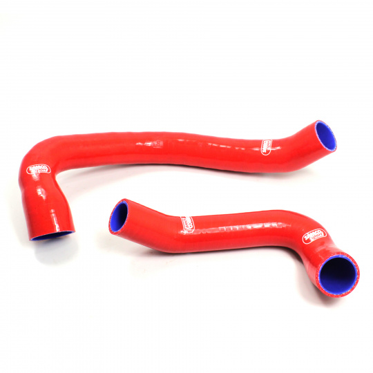 Samco Sport 2-dílná sada silikonových hadic pro vedení chladicí kapaliny pro Jeep Wrangler 1997 - 2006 4.0l (242CID) 6vál., barva: modrá