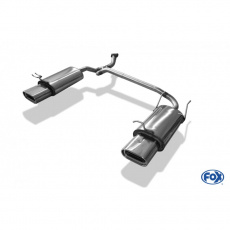 Fox Sportauspuff koncový tlumič výfuku s koncovkou 160x80 Typ 53 na obou stranách pro Hyundai Accent LC s motorem 1.3, 1.5, 1.5 D, 1.6