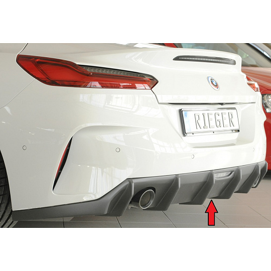 Rieger vložka zadního nárazníku (Typ 50523) pro BMW Z4 G29, G4Z roadster, plast ABS bez povrchové úpravy