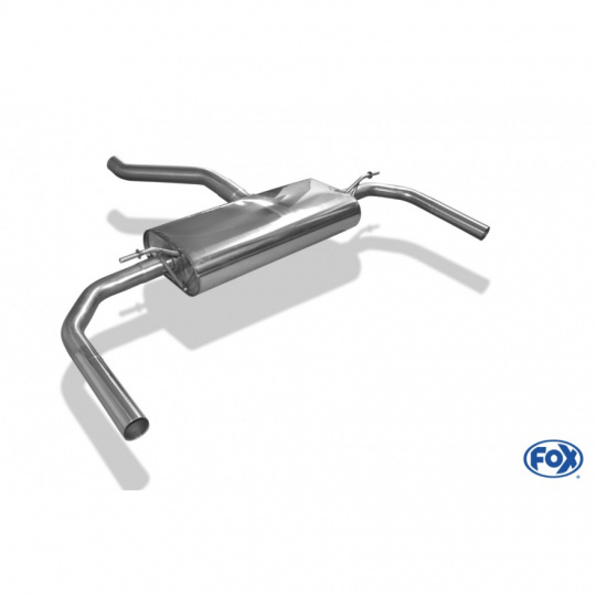 Fox Sportauspuff koncový tlumič výfuku pro modely se standardními koncovkami s koncovkou k přišroubování pro Mercedes CLA 2013- s motorem 1.6, 2.0