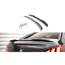 Maxton Design prodloužení spoileru pro Peugeot 508 Mk1 GT, černý lesklý plast ABS