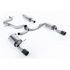 Milltek Sport výfukový systém cat-back s rezonátorem pro Volkswagen Jetta Mk7 (MQB) GLi 2.0T 2019-2024, typ koncovek: JET-100 karbonové