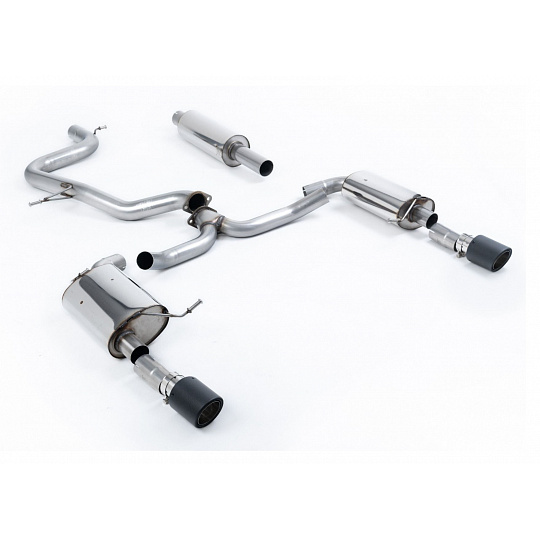 Milltek Sport výfukový systém cat-back s rezonátorem pro Volkswagen Jetta Mk7 (MQB) GLi 2.0T 2019-2024, typ koncovek: JET-100 karbonové Milltek Sport výfukový systém cat-back s rezonátorem pro Volkswagen Jetta Mk7 (MQB) GLi 2.0T 2019-2024, typ koncovek: JET-100 karbonové