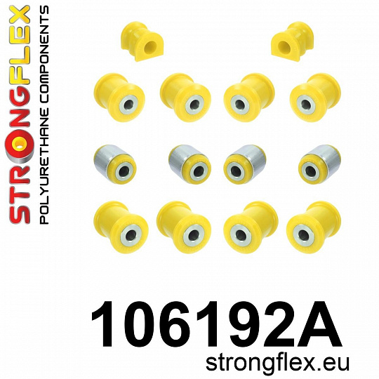106192A: Strongflex Sada silentbloků zadního zavěšení varianta SPORT 106192A: Strongflex Sada silentbloků zadního zavěšení varianta SPORT