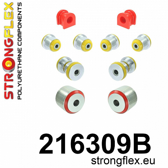 216309B: Strongflex Sada silentbloků předního zavěšení 216309B: Strongflex Sada silentbloků předního zavěšení