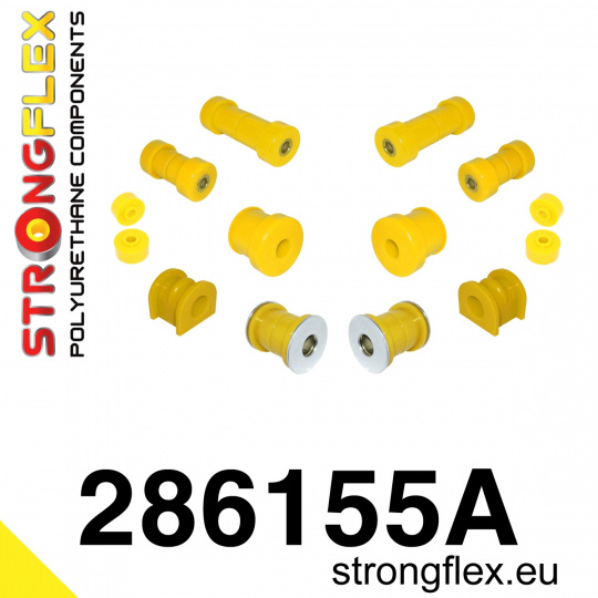 286155A: Strongflex Sada silentbloků předního zavěšení varianta SPORT