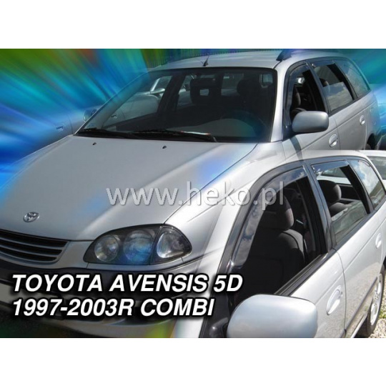 HEKO ofuky oken Toyota Avensis Wagon (combi, 1997-2003) přední + zadní