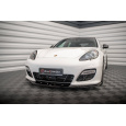 Maxton Design spoiler pod přední nárazník ver.2 pro Porsche Panamera 970 Turbo, černý lesklý plast ABS