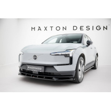 Maxton Design spoiler pod přední nárazník pro Volvo EX30 Mk1, černý lesklý plast ABS