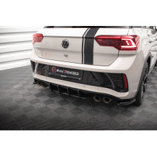 Maxton Design "Street Pro" difuzor zadního nárazníku pro Volkswagen T-roc R Mk1 Facelift, plast ABS bez povrchové úpravy
