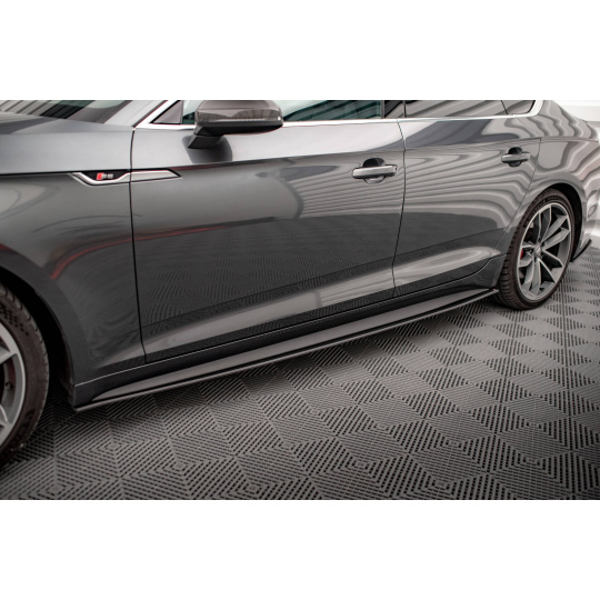 Maxton Design "Street Pro" difuzory pod boční prahy pro Audi S5 F5, plast ABS bez povrchové úpravy, Sportback