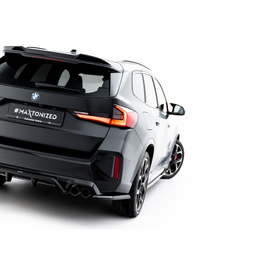 Maxton Design boční difuzory pod zadní nárazník pro BMW X1 U11 M35i, černý lesklý plast ABS