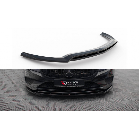 Maxton Design spoiler pod přední nárazník pro Mercedes CLS C 218 Standard, černý lesklý plast ABS, Facelift