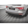 Maxton Design boční difuzory pod zadní nárazník ver.2 pro Audi A4 B9, černý lesklý plast ABS, S-Line