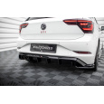Maxton Design vložka zadního nárazníku pro Volkswagen Polo GTI Mk6 Facelift, černý lesklý plast ABS