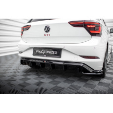 Maxton Design vložka zadního nárazníku pro Volkswagen Polo GTI Mk6 Facelift, černý lesklý plast ABS Maxton Design vložka zadního nárazníku pro Volkswagen Polo GTI Mk6 Facelift, černý lesklý plast ABS