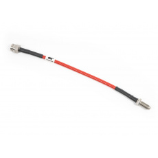 Forge Motorsport sada opletených brzdových hadic pro Hyundai i20N, barva potahu: červená