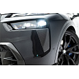 Maxton Design rámečky předního nárazníku pro BMW X7 G07 Facelift M-Pack, pravý karbon