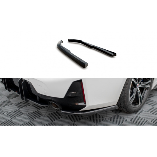 Maxton Design boční difuzory pod zadní nárazník pro BMW řada 3 G20 Facelift M-Pack, G21 Facelift M-Pack, černý lesklý plast ABS