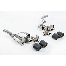 Milltek Sport koncový tlumič(e) s klapkami pro Porsche Macan 2.9 V6 GTS/Turbo (Facelift) 2021-2024, Jet-115 karbonové koncovky