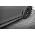 Maxton Design difuzory pod boční prahy pro BMW řada 7 G11 Facelift M-Pack, černý lesklý plast ABS