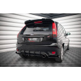Maxton Design "Street Pro" difuzor zadního nárazníku pro Ford Fiesta ST Mk6, plast ABS bez povrchové úpravy, s černou a červenou linkou