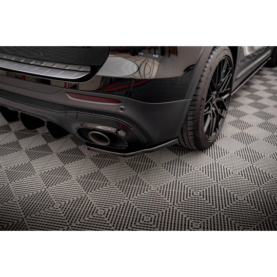 Maxton Design boční difuzory pod zadní nárazník pro Mercedes GLB X247 GLB 35 AMG, černý lesklý plast ABS