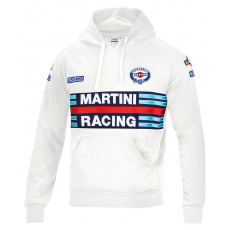 Sparco mikina s kapucí Martini Racing, barva: bílá, velikost: M Sparco mikina s kapucí Martini Racing, barva: bílá, velikost: M