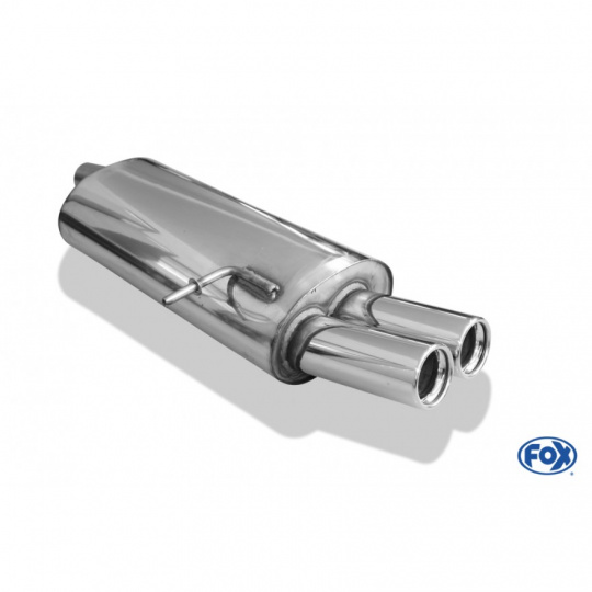 Fox Sportauspuff koncový tlumič výfuku s koncovkou 2x80 Typ 13 pro Volkswagen Sharan 7M 11/1995- s motorem 1.9 TDI, 2.0, 2.8