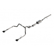 Borla Cat-Back výfukový systém "S-Type" pro Chevrolet Silverado 1500 6.2L V8, automat, 2WD/4WD, EC s SB (6'7") 147.4" WB/ CC s SB (5'10") 147.4" WB, r.v. 2024, typ koncovek: černé