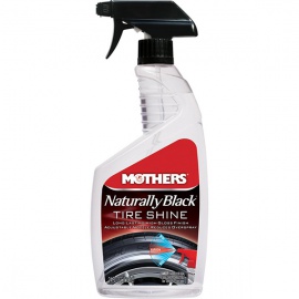 Mothers Naturally Black Tire Shine - lesk na pneu v rozprašovači, 710 ml