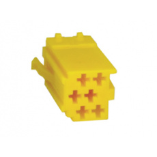 mini ISO konektor samostatný žlutý - samec
