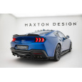Maxton Design spoiler pod zadní nárazník s žebrováním pro Ford Mustang Mk7 GT, černý lesklý plast ABS