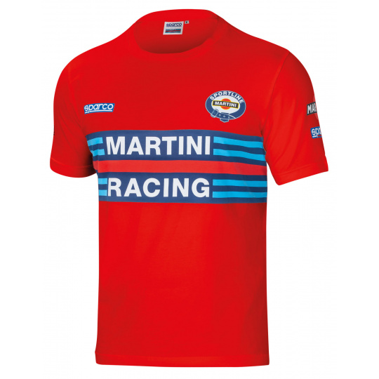 Sparco tričko Martini Racing, barva: červená, velikost: XXL